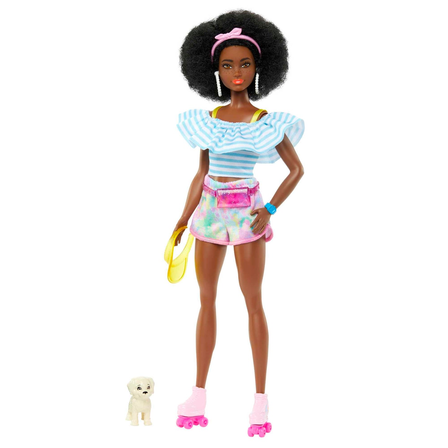 Barbie Day & Play Doll With Fashion Roller Skates, Sporty Look, Toy +3 Years (Mattel HPL77)