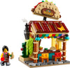 LEGO Restaurants of the World Mexico - 327-Piece Taco Shop Taqueria Building Set, Minifigure & Cactus, Collectible Food Display Model Gift - 40907