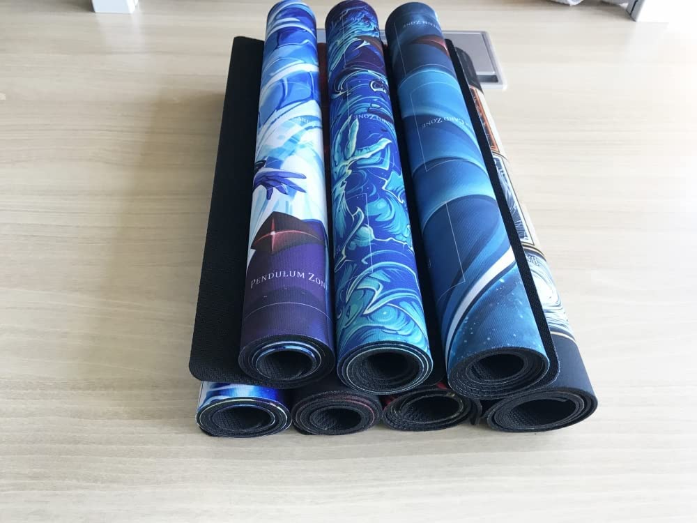 New Mlikemat Playmat Blue-Eyes White Dragon OCG TCG Mat Game Play Mat with Zones + Free Bag