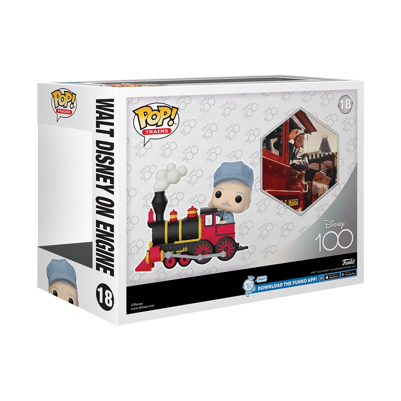 Funko POP! Trains: Disney 100 - Walt Disney on Engine - Collectable Vinyl Figure - Gift Idea - Official Merchandise - for Kids & Adults - Movies Fans