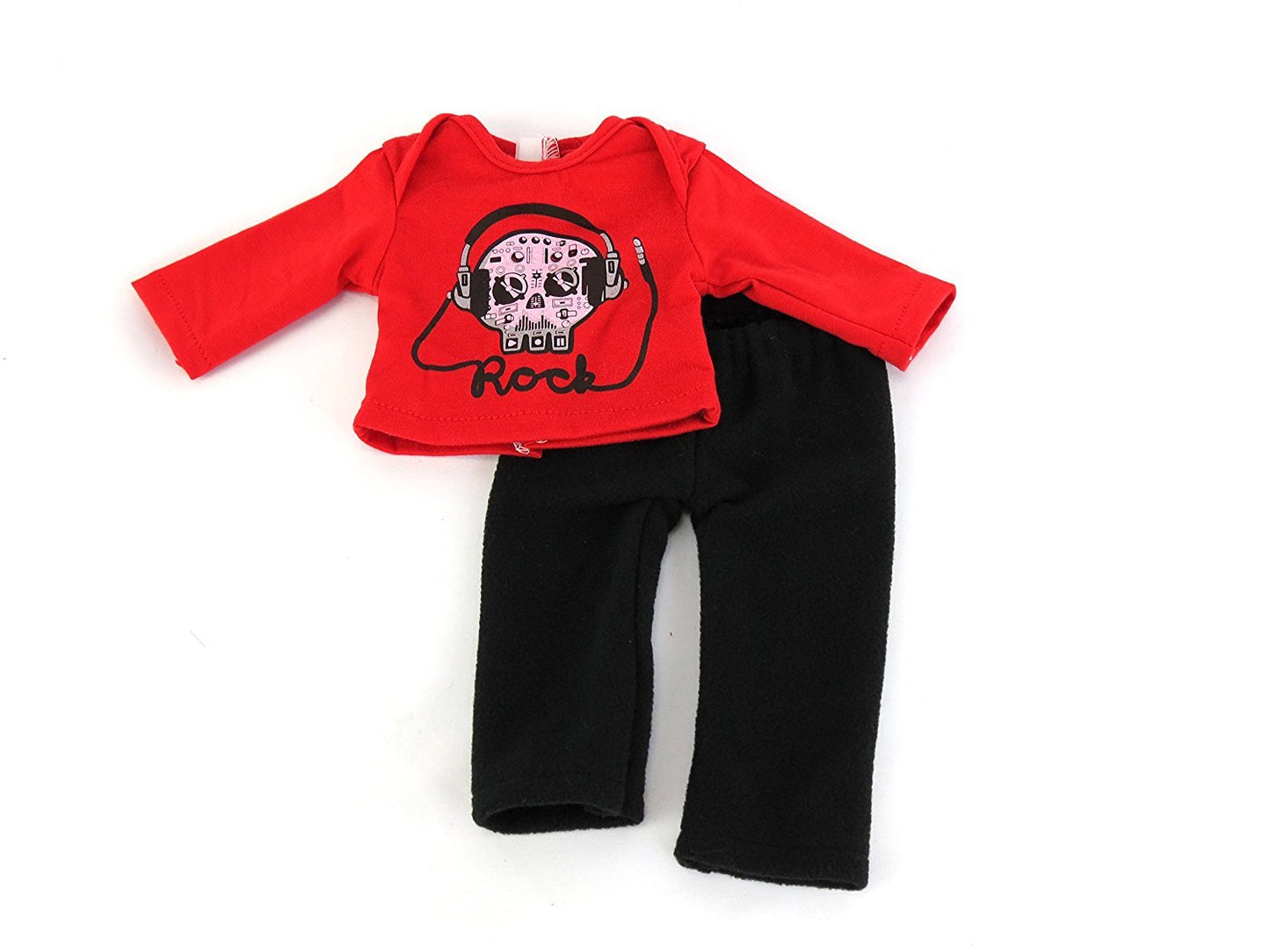 American Fashion World 18-Inch 'Mason' Vinyl Posable Boy Doll with Short Brunette Hair | 3 Piece Rockstar Outfit Included | Premium Quality & Design |