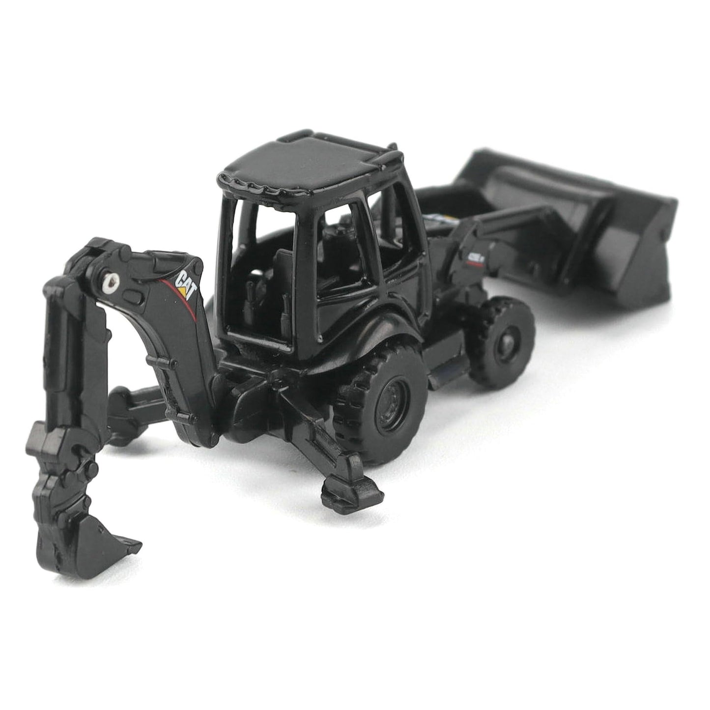 Diecast Masters Caterpillar Diecast Toy Replicas - Cat Micro 420E Backhoe Loader (Black Finish) with accessories in Tool Box | Model 85973BK