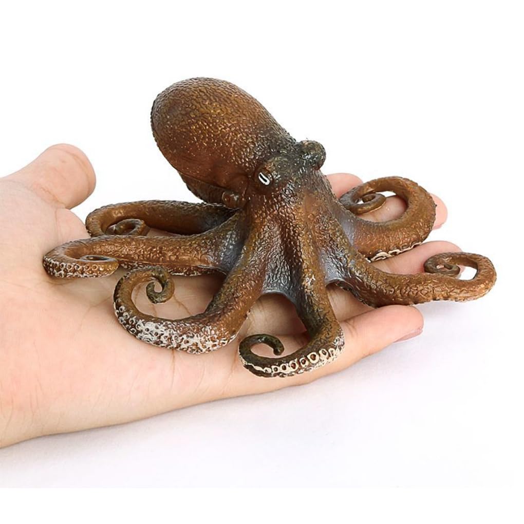 DOYIFun Realistic Ocean Octopus Model, Simulated Sea Octopus Animals Figurine Collection Playset, Sea Creature Science Educational Props