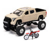 NewRay 1:32 Scale Toyota Tundra Off Road Pick Up W/Honda Dirt Bike Diecast Model Car SS-54456