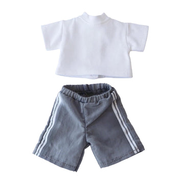 Fashionable Urban Sporty Look Outfit Set for11- 12 Inch Fashion Dolls (White 5 piece)