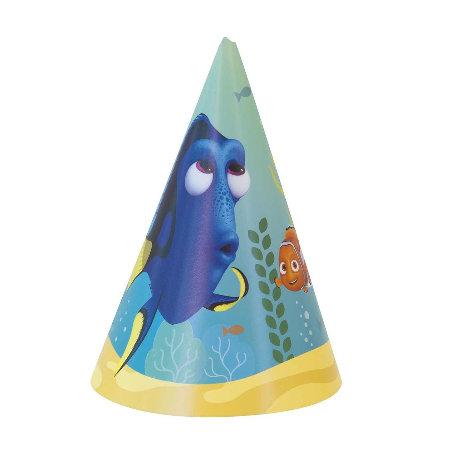 Disney Finding Dory Party Cone Hats | One Size | 8 Pcs Multi