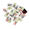 OMURA Games | Double15 Pro Size Dominoes Set | Tile: White with Color Numeral