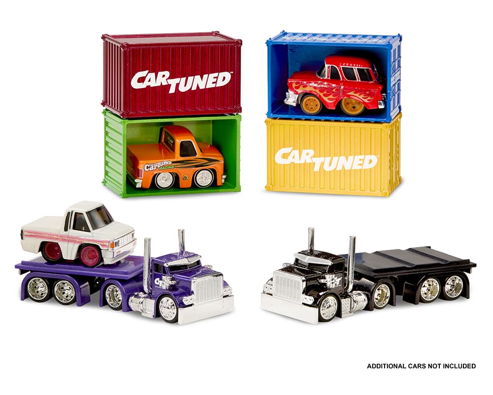 CARTUNED Rigs Container Case Series 1 Set of 4 Pieces Diecast Model Cars 559313