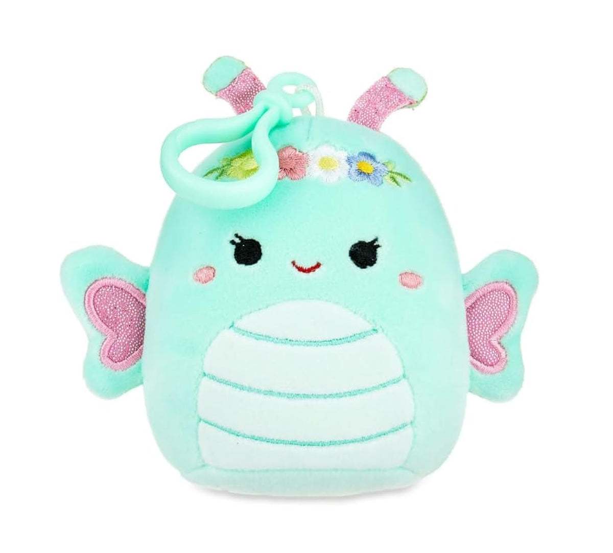 Squishmallows Reina the Butterfly 3.5 inch Clip, Easter Squad