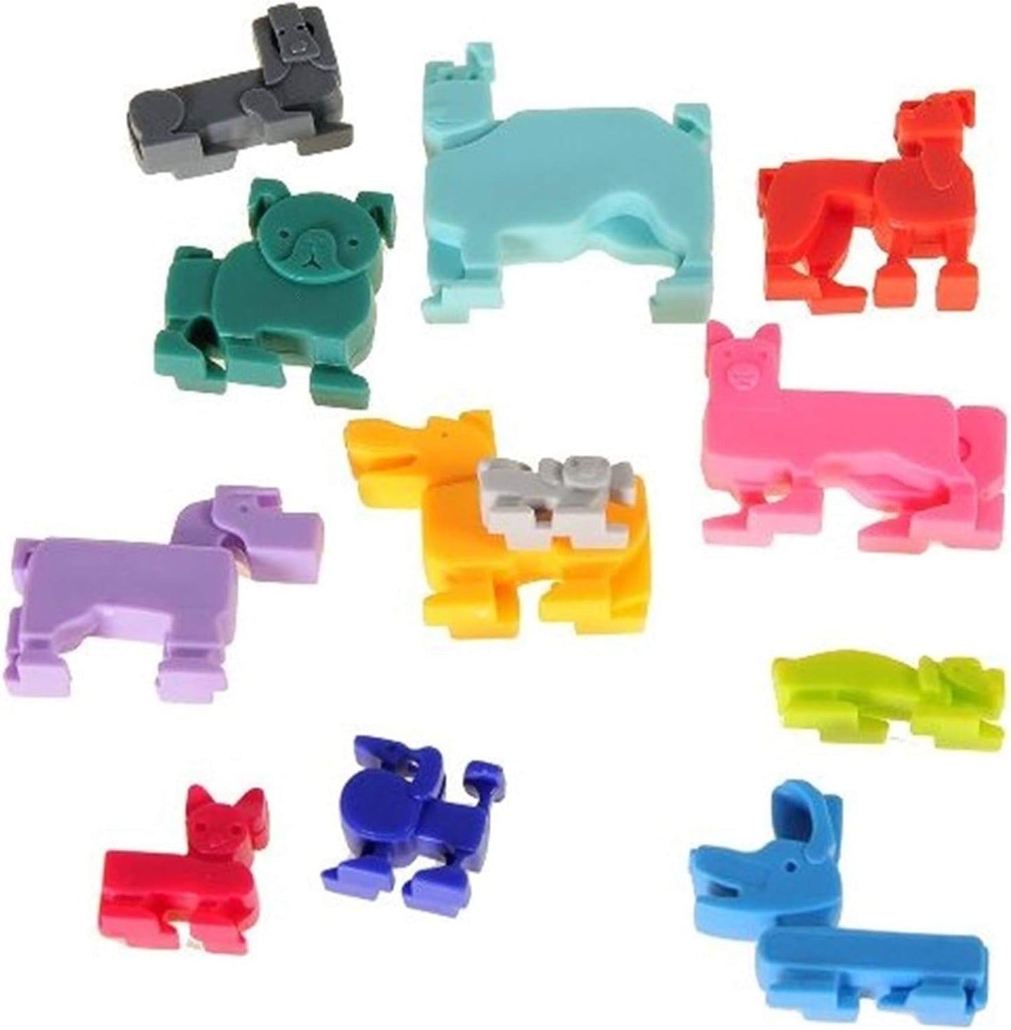 Brainwright Dog Pile The Pup Packing Puzzle Game Multi-colored, 5"