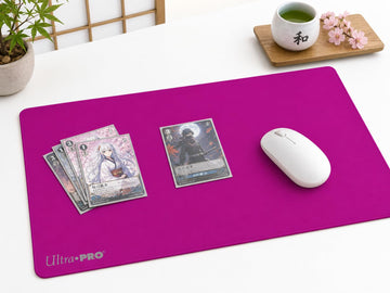 Solid Pink Play Mat Card Game