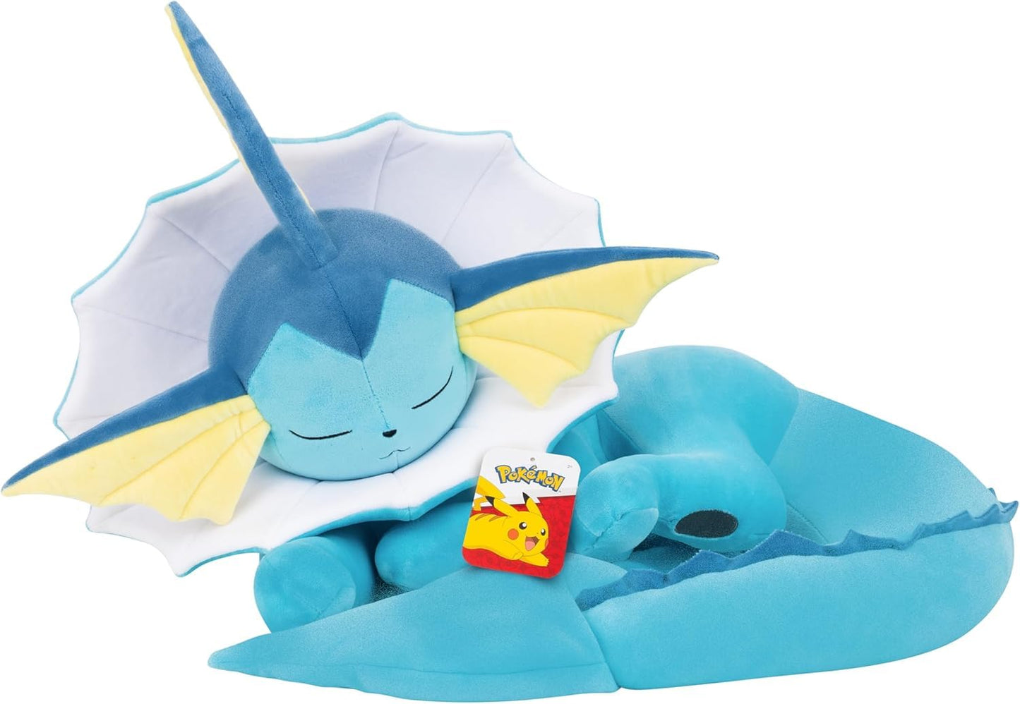 Pokemon Vaporeon Sleeping Plush - 18-Inch Premium Plush in Sleeping Pose