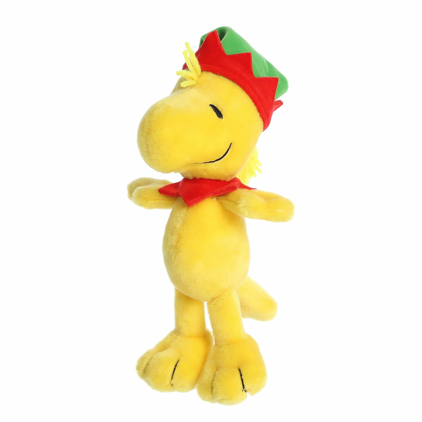 Aurora® Festive Peanuts® Elf Woodstock Stuffed Animal - Officially Licensed Toys for All Snoopy Fans - Perfect for Holiday Decorations or Gifts
