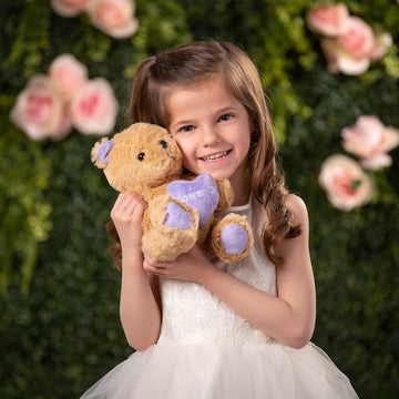 Fun Express Flower Girl Teddy Bear 8 Inch Stuffed Animal