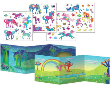 Peaceable Kingdom Magical Unicorns Sticker Fun! Reusable Sticker Tote