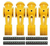 Tornado Foosball Men Counter Balanced Pin-Yellow-4