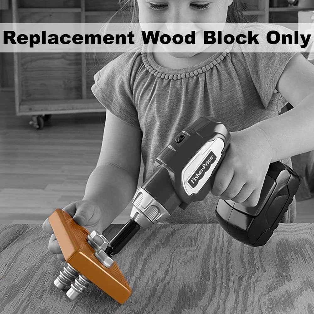 Replacement Part for Fisher-Price Drillin' Action Tool Set - DVH16 ~ Replacement Wood Block