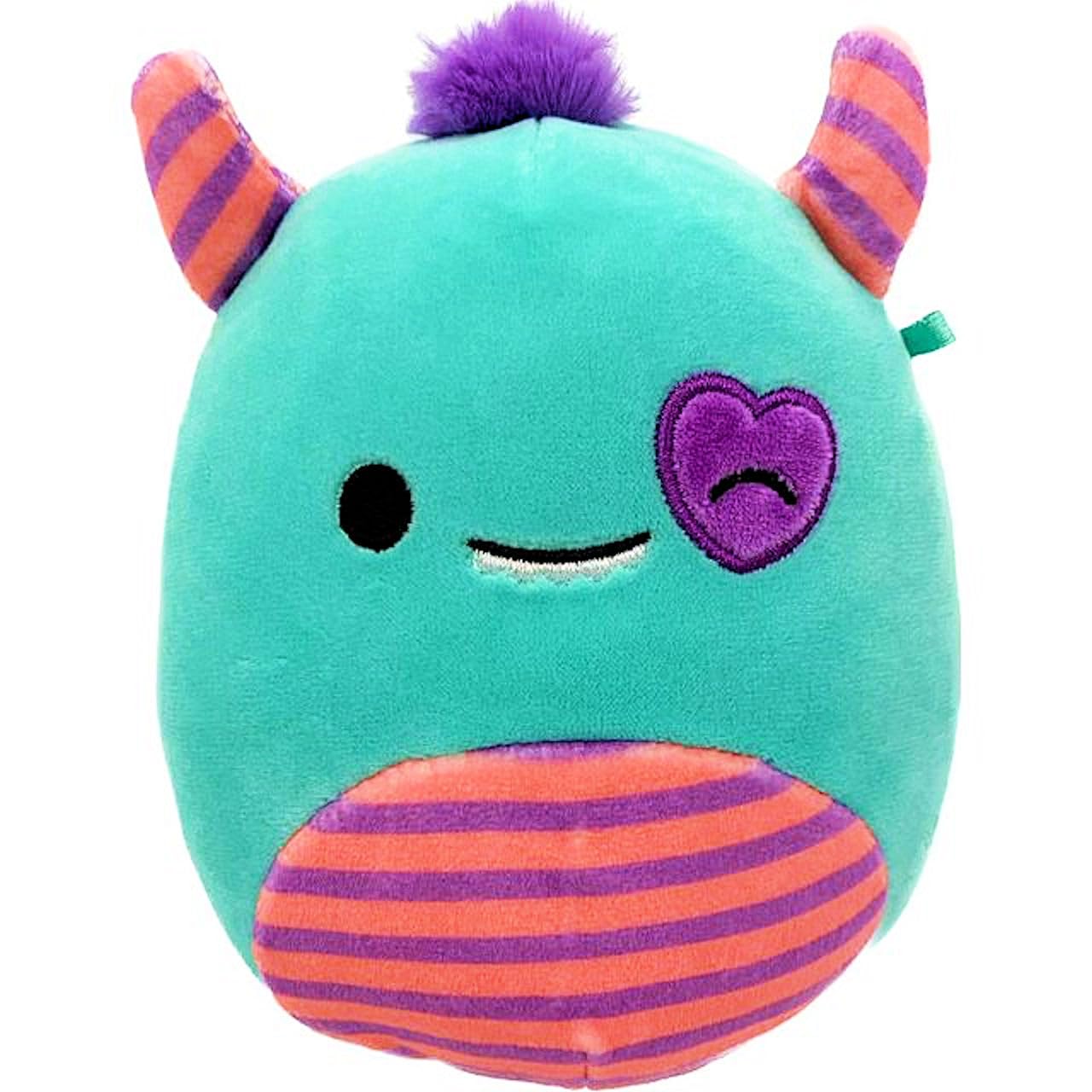 Squishmallows 5" Valentines Leon The Monster, Blue
