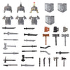 TopBrixx Custom Minifigures Weapon Set, 37 Pcs Custom Weapon Set for Dwarf, Figure Weapon Compatible with Lego