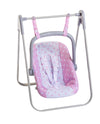 JC Toys - for Keeps Playtime | 2 in 1 Baby Doll Swing and Portable Carrier | for Dolls up to 18" | Ages 3+ | Pink