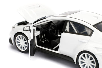 Jada Toys Fast & Furious 1:24 Mr. Little Nobody's Subaru WRX STI Die-cast Car, toys for kids and adults, White (98296)