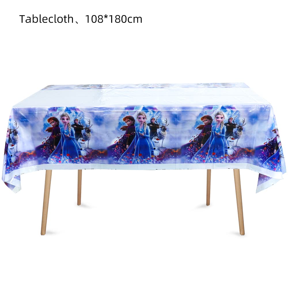 Losede 2pcs Birthday Party Tablecloth Table Cover, Birthday Supplies Decorations (Style 2)