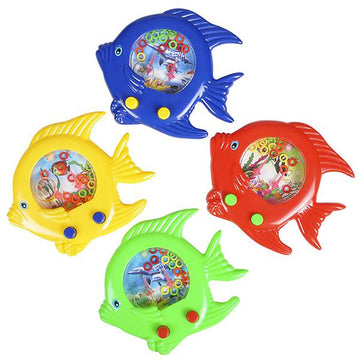 The Dreidel Company Fish Water Toy Game 5" (12-Pack), Handheld Water Games for Kids, Goody Bag Fillers, Birthday Party Favors for Children, Road Trip