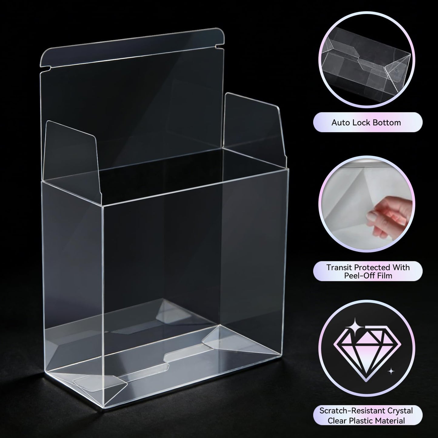 ?99% UV-Blocking? PKMN ETB Protector Case, Elite Trainer Box Protector, ETB Box Plastic Display Case-Compatible with Elite Trainer Boxes, 0.5mm Thick