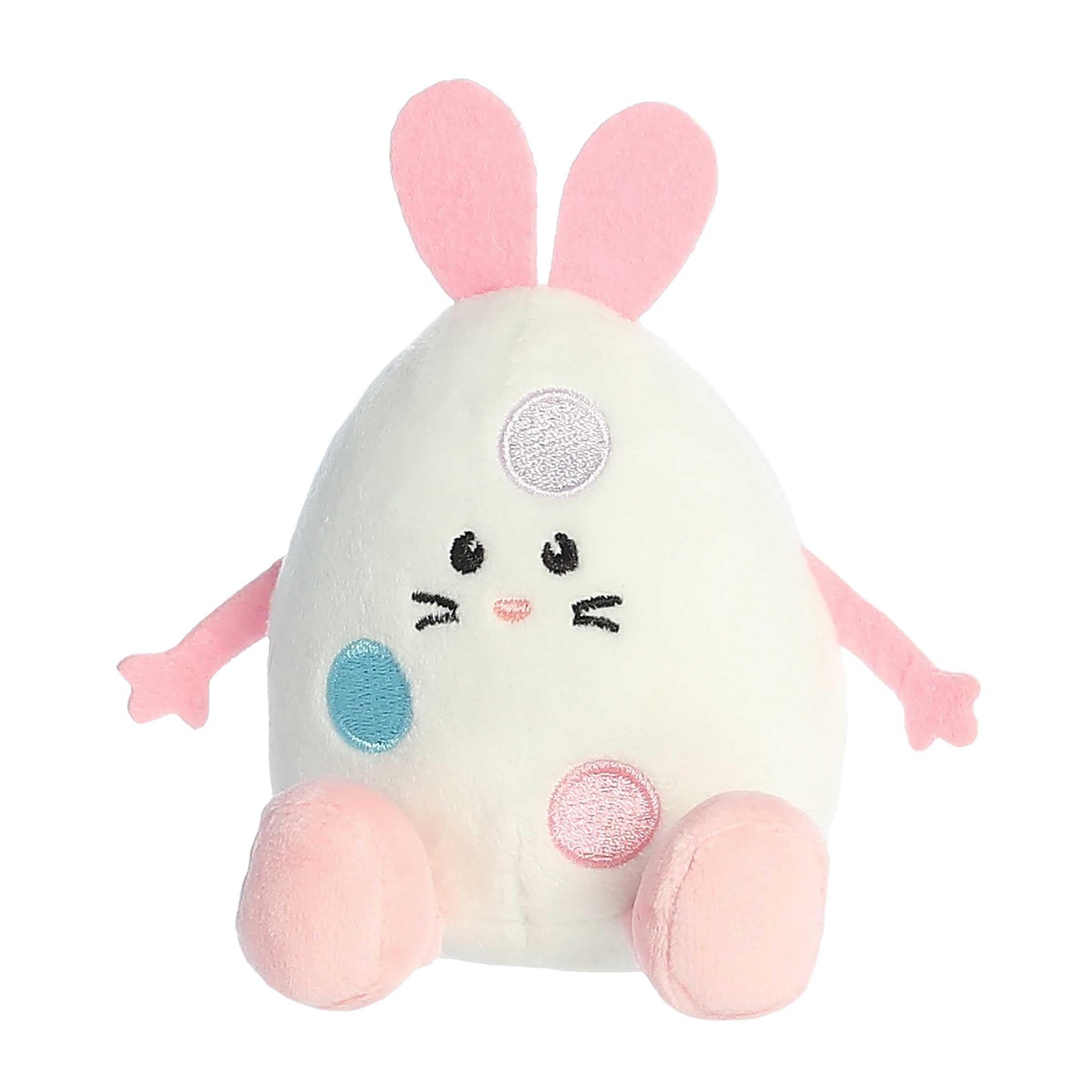 Aurora® Punny Eggspressions™ Easter Egg Stuffed Animal - Humorous Wordplay - Playful Expression - Pink 3.5 Inches
