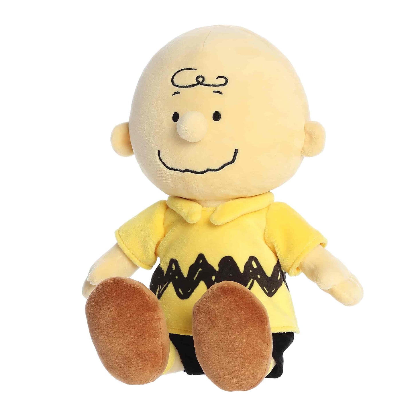 Aurora® Adorable Peanuts® Charlie Brown Stuffed Animal - Officially Licensed Toys for All Snoopy Fans - Nostalgic Gift for Adults and Birthday