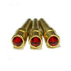 WE Games Brass Cribbage Pegs with Austrian Crystals - Set of 3 - Siam Red
