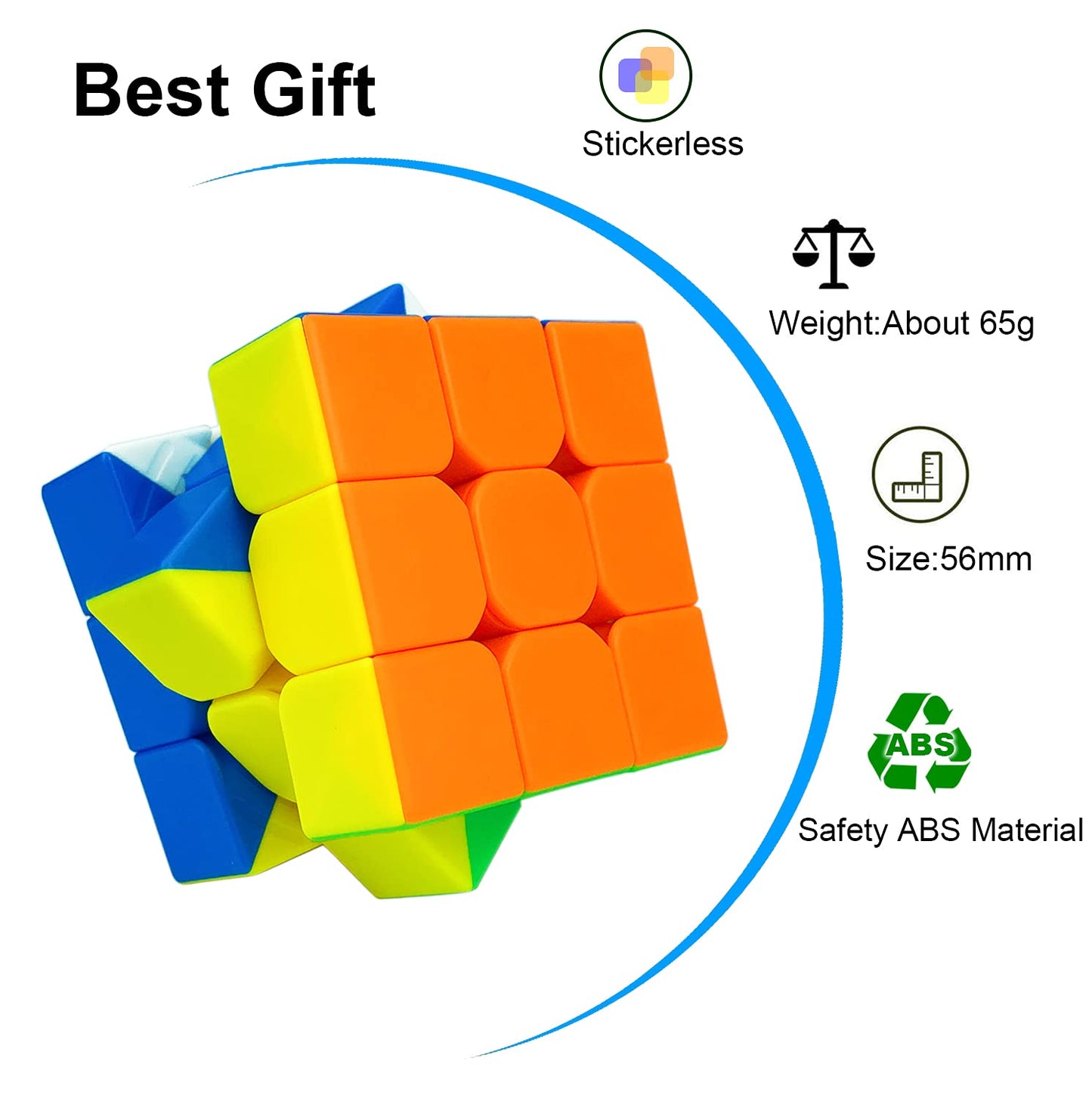 24 Pack Speed Cube 3x3 Set, Stickerless Cube 3X3, Party Favors for All Age, Puzzle Game Toys, Classroom prizes, School Rewards