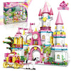 Castle STEM Building Toys for Girls Ages 6 7 8 9 10 11 12 Years Old, VINTOP Building Sets for Girl Boys, 1000PCS Pink Princess Castle Carriage