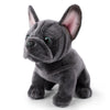 TUKVESZE French Bulldog Stuffed Animal, 8.6 inch Realistic Puppy Plush Cute Soft Dog Gifts for Boys and Girls (Gray)