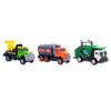 Mighty Fleet Diecast 3-Pack, Tow Truck, Garbage Truck, and Tanker, Durable 3†Diecast Vehicles for Kids Ages 3+