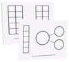 Didax 211011 Educational Resources Write-On Wipe-Off Five and Ten-Frame Mats, Set of 10,Multicolor