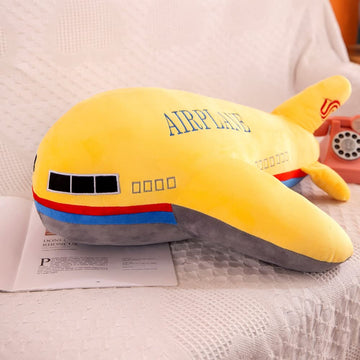 TONGMAN 15.7" Plush Stuffed Plane Model Toy, Plane Stuffed Pillow, Plush Toy Plane Soft Cushion, Cute Nursery Decoration and Bedtime Toy for Birthday