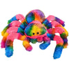 Rhode Island Novelty Charming Rainbow Splatter Spider, Soft Stuffed Animal Toy for Kids, 8 Inch