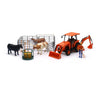 New Ray Kubota Farm Tractor with Cow Playset