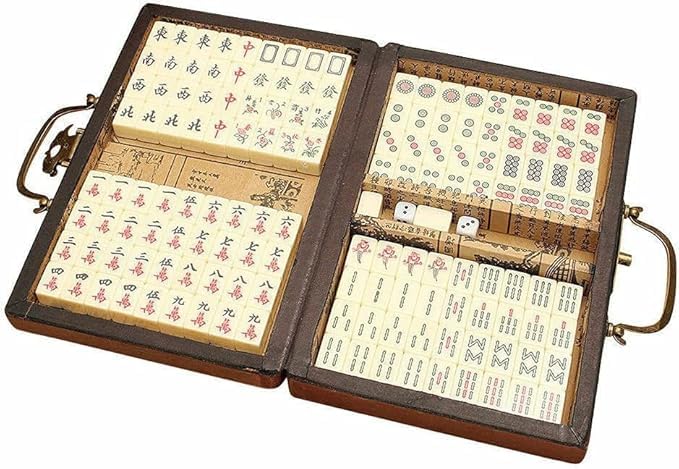 Florauspicious Chinese Mahjong Set