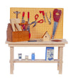Dollhouse Miniature Workbench with Attached Accessories #SH0032