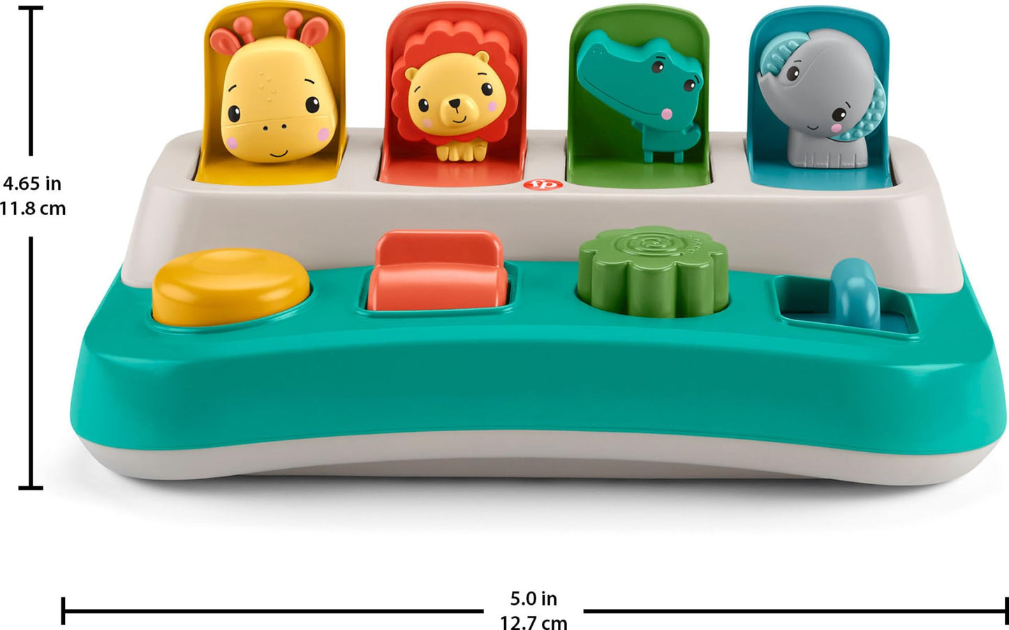 Fisher-Price Baby Early Learning Toy with Fine Motor Activities for Cause-and-Effect Play, Busy Buddies Pop-Up