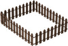 1Pc 35 Inches Brown Mini Fairy Garden Fence, Micro Landscape Miniature Ornaments for Dollhouse, Crafts, Diorama Project, Plant Pot DIY