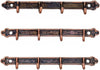 3Pcs Brown 1/12 Miniature Coat Rack Dollhouse Decoration Accessories
