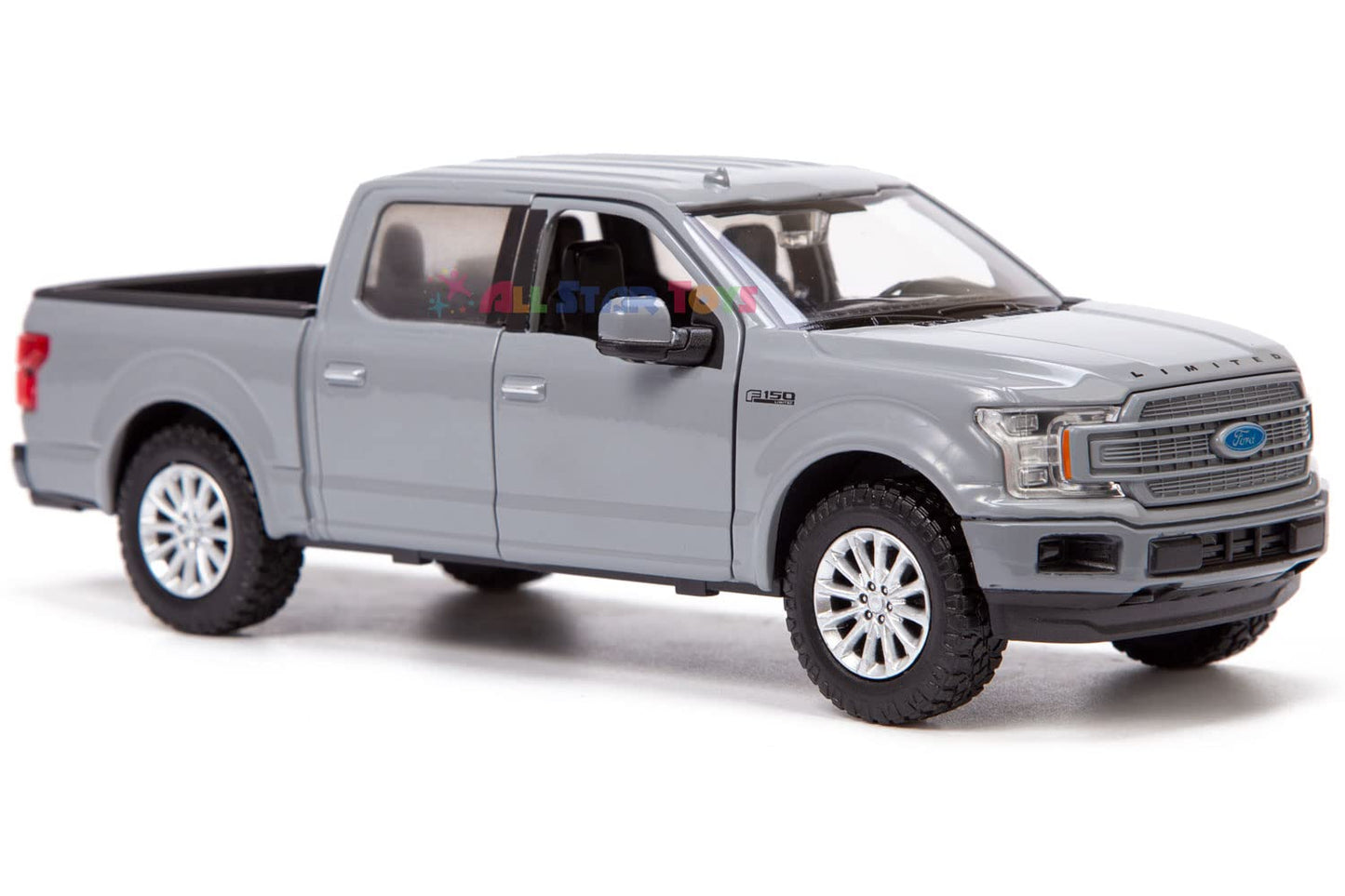 Motormax All Star Toys Exclusive 2019 Ford F-150 Limited Crew Cab Pickup Truck Abyss Gray 1/27 Diecast Model Car 79364 Grey