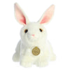 Aurora® Realistic Miyoni® American White Rabbit Stuffed Animal - Lifelike Details Make a Cherished Companion - Perfect for Decorating Bedrooms or