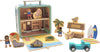 Jack Rabbit Creations Beach Suitcase Playset - 17 Wooden Toys - Ages 3+