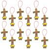 Fun Express Jesus was Born Cross Ornament Craft Kit - Crafts for Kids and Fun Home Activities - VBS Vacation Bible School Supplies/Decor