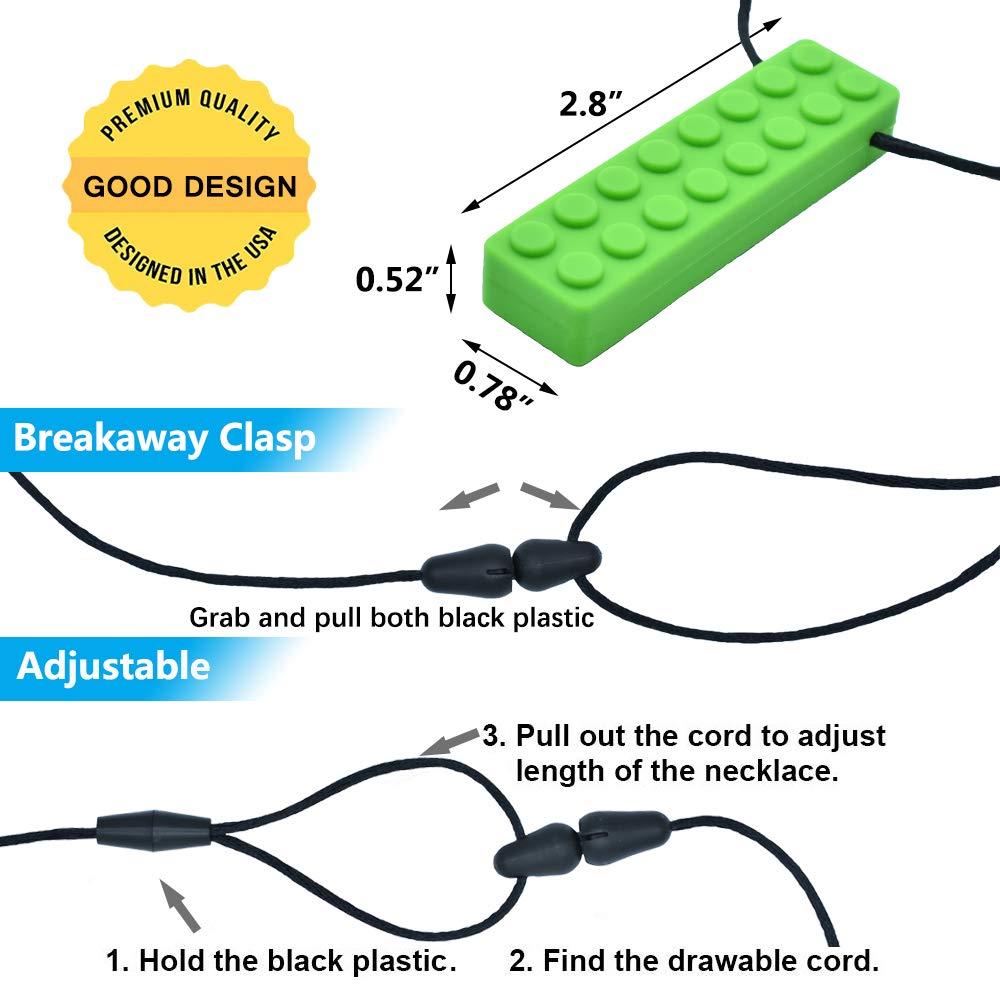 Chew Necklace, Sensory Chew Necklace Bundle for Kids with Teething, ADHD, Autism, Biting Needs, Oral Motor Chewy Teether, for Boys&Girls?