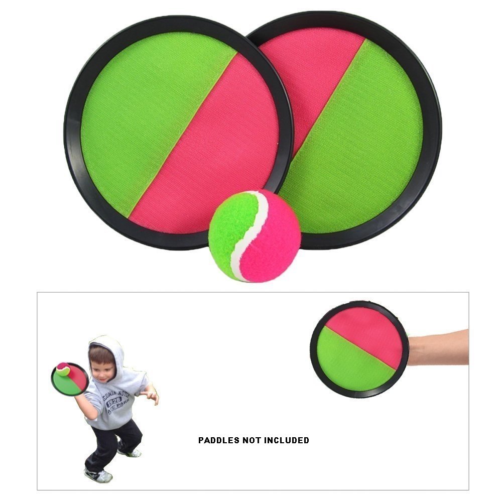 YMCtoys Replacement Sticky Balls for Toss and Catch Sport Game, Hook and Loop, Refill Pack of 6